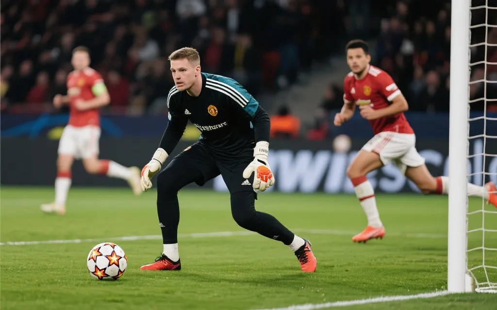 现代门将参与出球与高位压迫对抗的战术场景